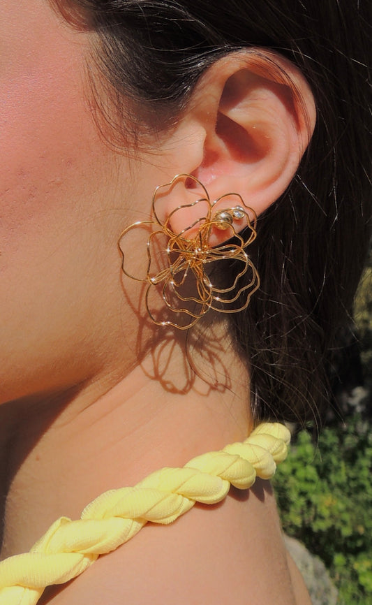 PENDIENTES FLOR