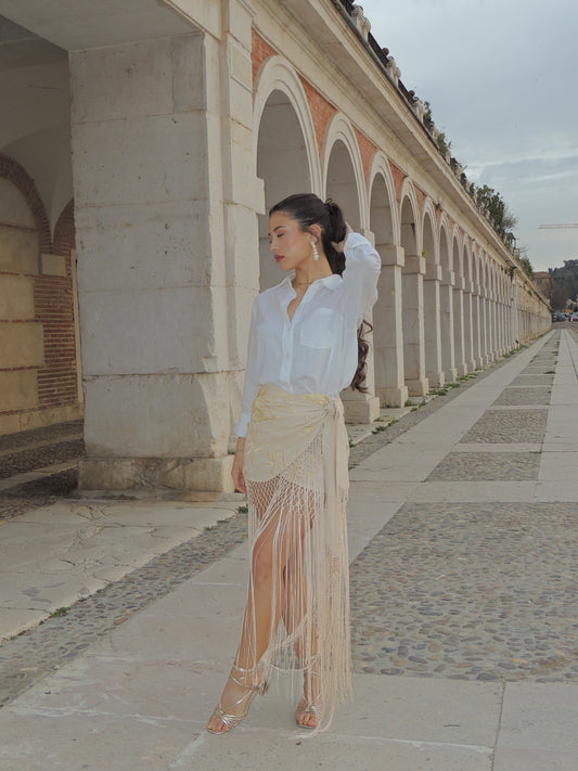 FALDA PANTALÓN FLECOS