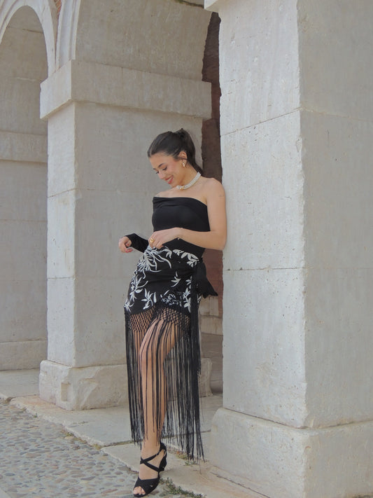 FALDA PANTALÓN FLECOS