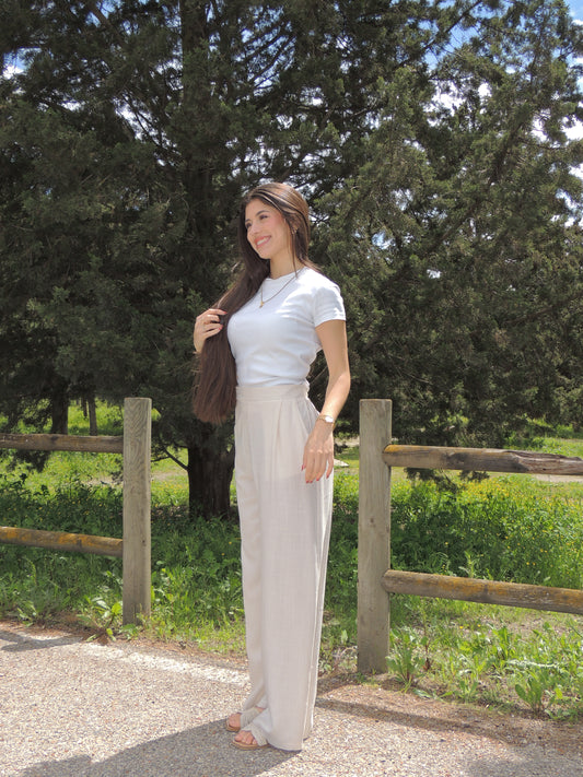 PANTALÓN LISO LINO