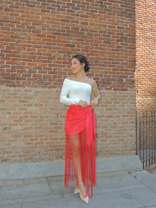 FALDA PANTALÓN FLECOS